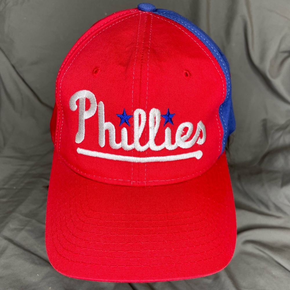Vintage 90's/Y2K Starter The Right Hat MLB Phillies Two Tone Snapback Cap